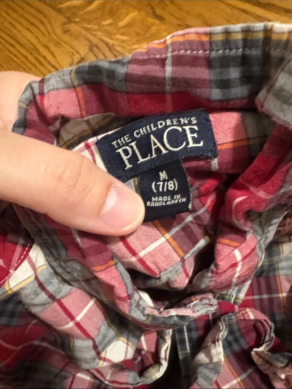 The Childrens Place classic plaid